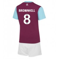 Billiga Burnley Josh Brownhill #8 Barnkläder Hemma fotbollskläder till baby 2024-25 Kortärmad (+ Korta byxor)